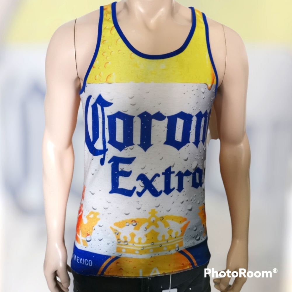 🇲🇽🏖️Corona Extra Branded Beer Tank Top Small
